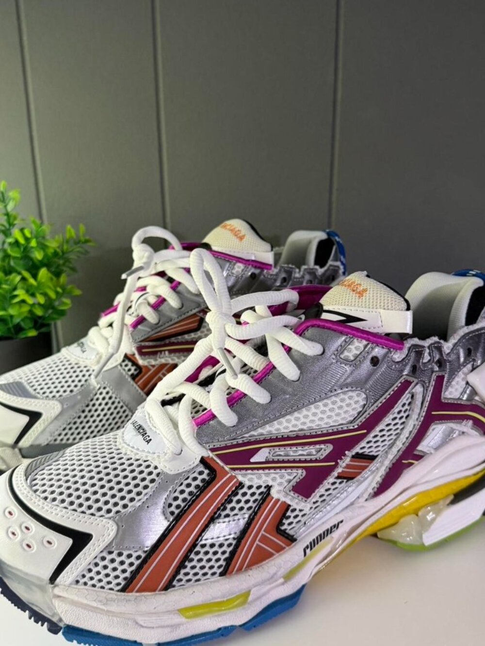 Balenciaga Track Runner White Multi Sneakers